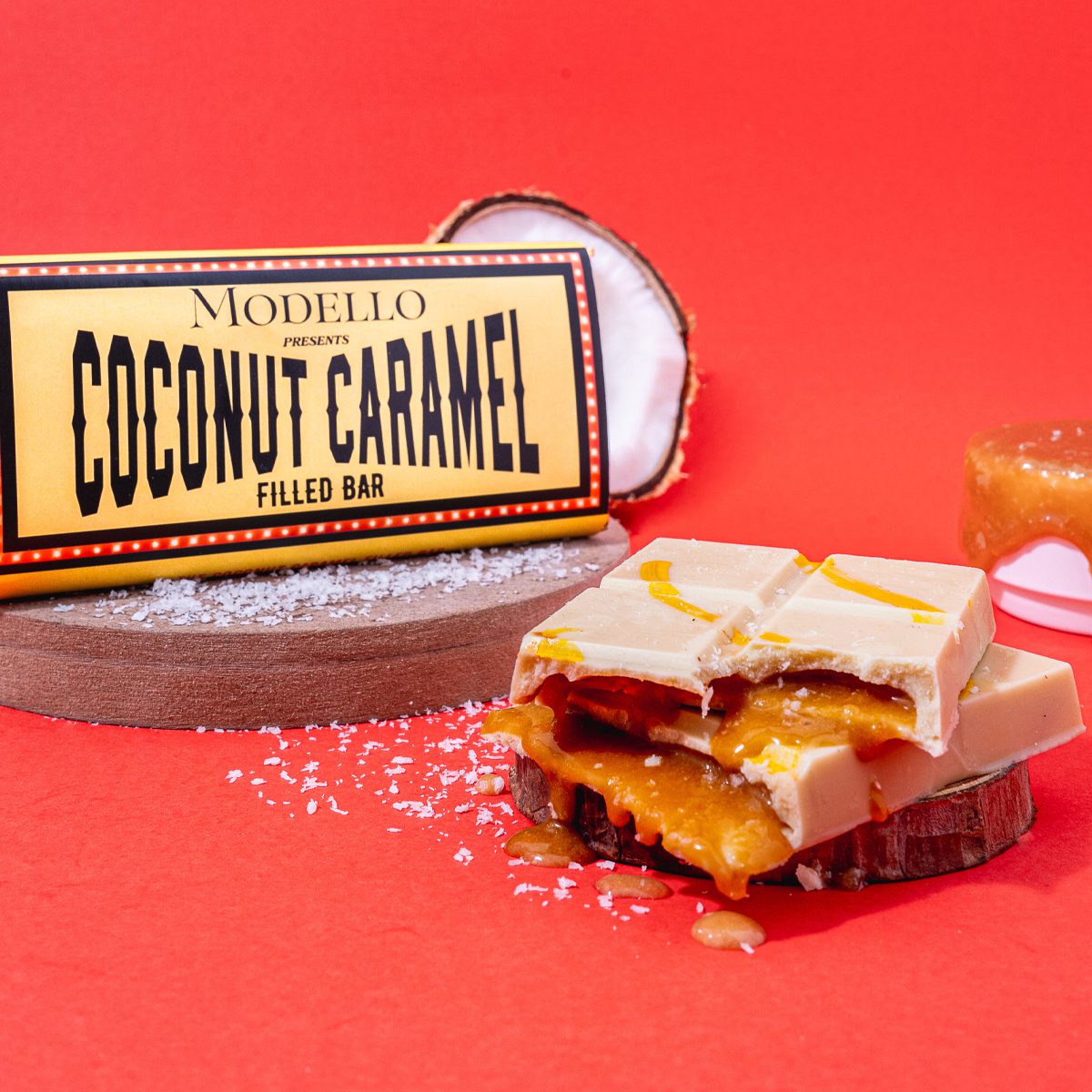 Coconut Caramel Filled Bar