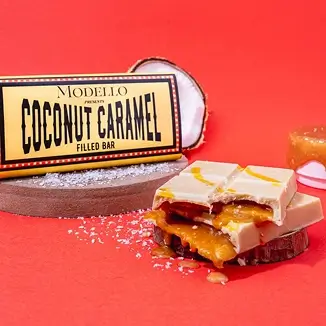 Coconut Caramel Filled Bar