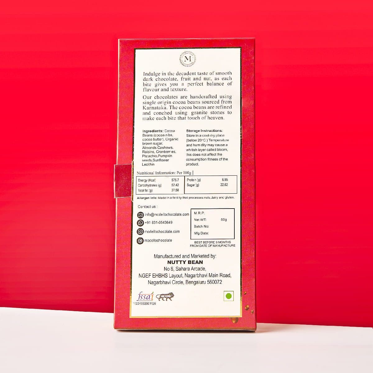 64% Dark Chocolate With Fruits and Nuts - Image 3