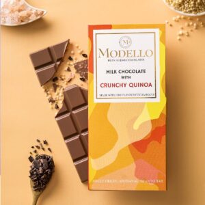 Milk Chocolate With Quinoa Crisp and Himalayan Pink Salt